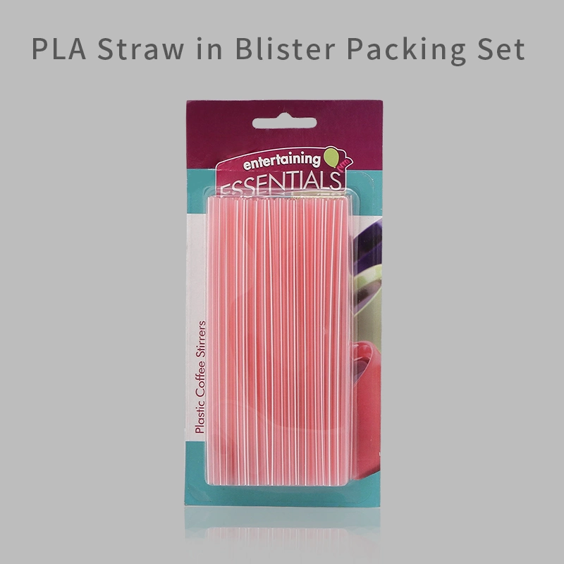 Biodegradable Compostable Eco-Friendly Flexible PLA Straw with Individual Wrapped in Paper