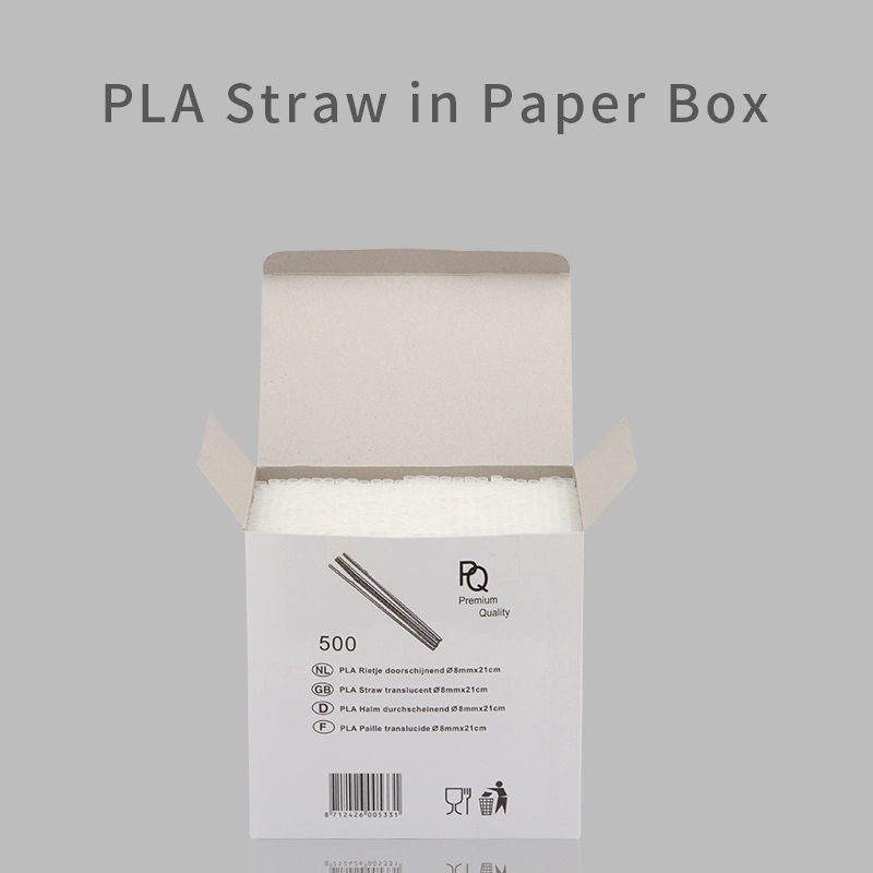 Biodegradable Compostable Eco-Friendly Flexible PLA Straw with Individual Wrapped in Paper