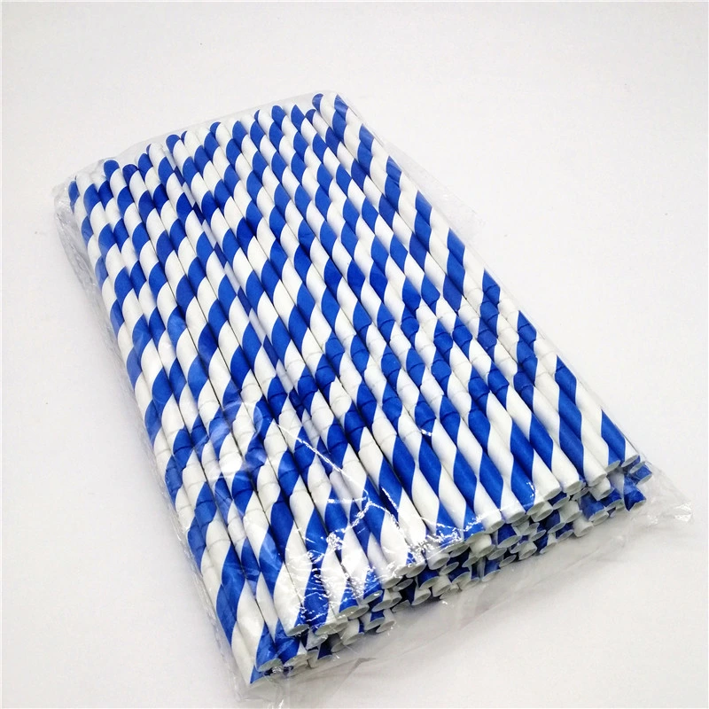 Food Grade Drinking Biodegradable Wrapping Flexible Color Paper Straw