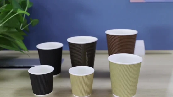 Taza de papel disponible de Kraft del té del café del proveedor de los fabricantes